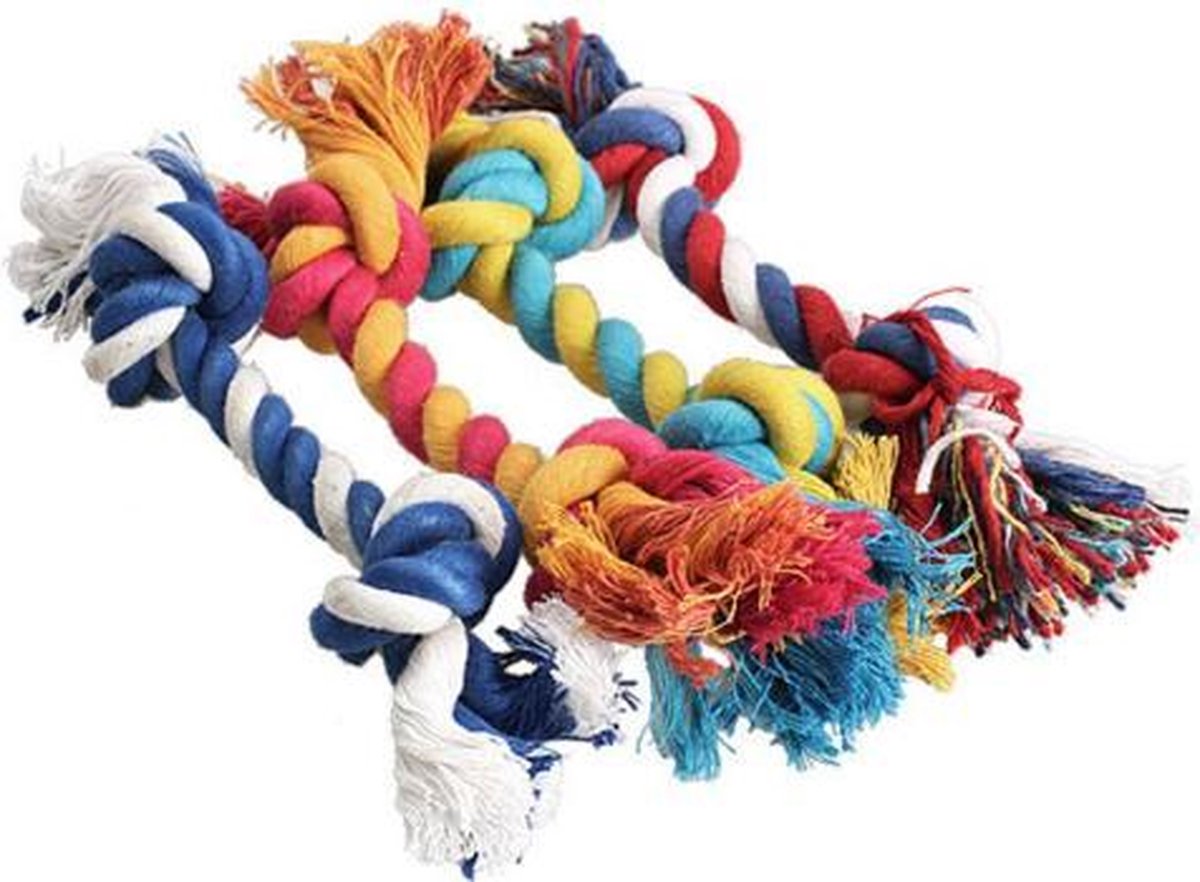 WiseGoods - Honden Touw - Kauwspeelgoed - Hondenspeelgoed - Touw - Speeltje - Random Kleur