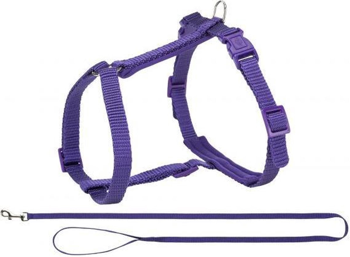 TRIXIE | Trixie Premium Kattentuig Met Riem Paars