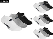 Starter - 12-Pack Sneaker Socks - Grijs/Wit/Zwart - Algemeen - maat  43 - 46