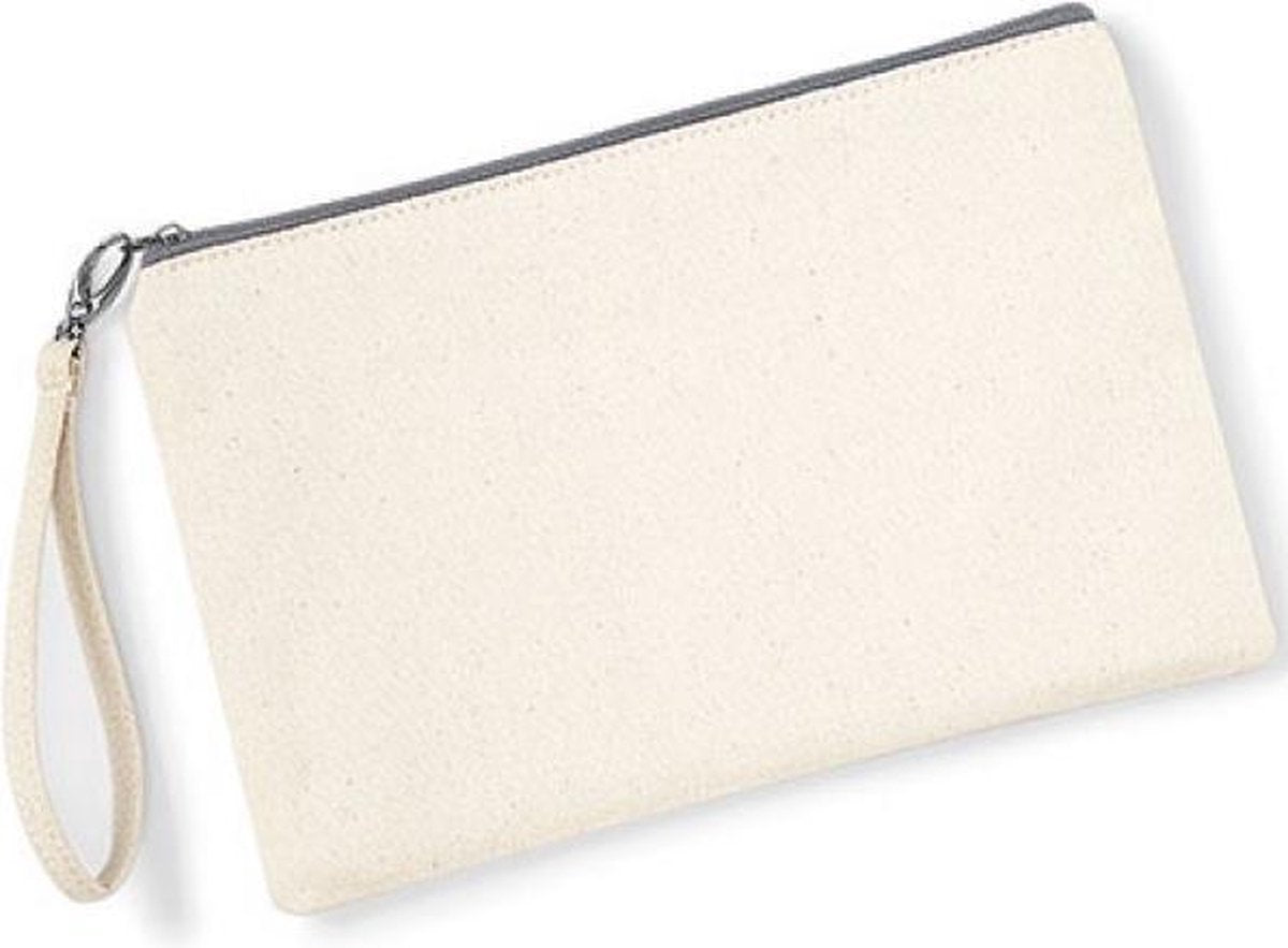 Canvas Wristlet Pouch (Natuurlijk)