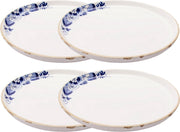Ontbijtborden set - 4 ontbijtborden - ontbijtbordjes - ontbijtborden porselein - Delfts blauw - cadeau nieuw huis