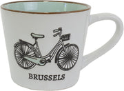 Memoriez Mok Brussel Fiets Mint - Set van 2