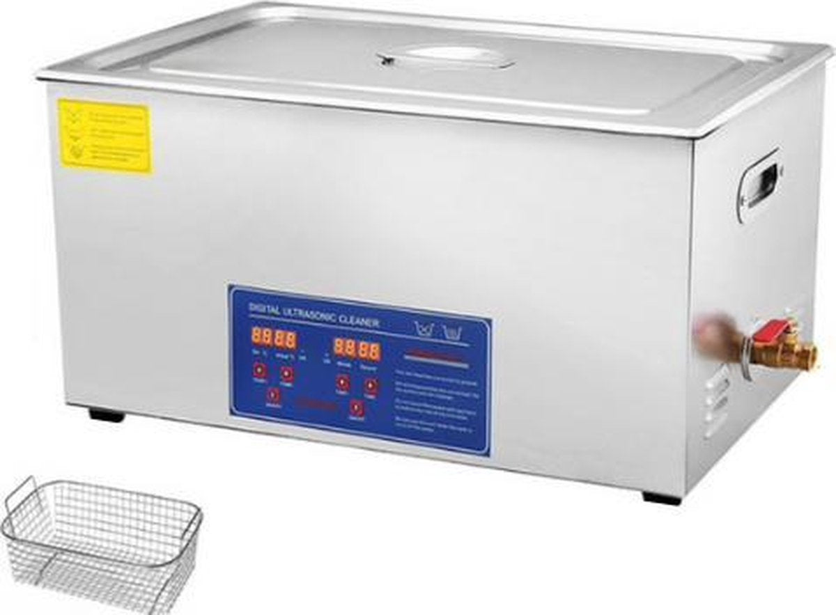 Dexters® Ultra Sonic Cleaner | Brillen Schoonmaken | Ultrasoon Reiniger | Ultrasone Reinigingsmachine | Sieraden Bak | 600 W | 30 Liter