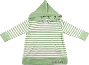 Ducksday zomer poncho unisex Green stripe - 6 jaar