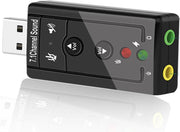 WiseGoods USB Audio Adapter - USB Sound Card 7.1 Kanalen - USB 7.1 Geluidskaart Adapter Dongle