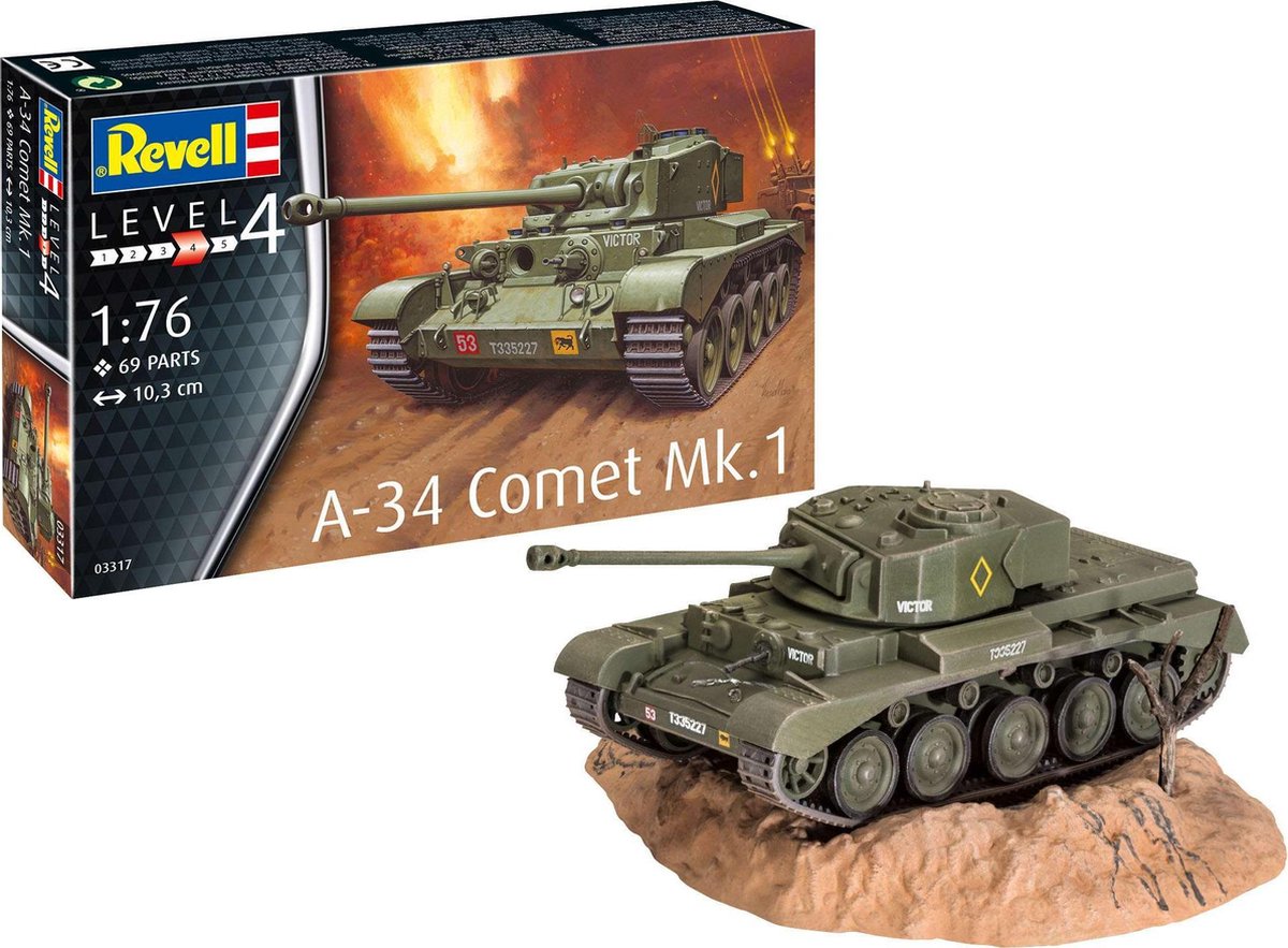 1:76 Revell 03317 A-34 Comet Mk.1 Tank Plastic kit