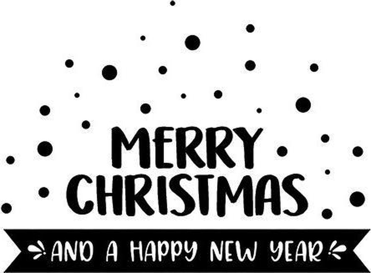 BrandLux Deursticker | Merry christmas