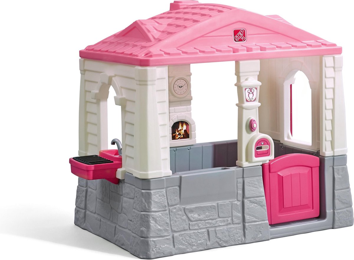 Step2 Speelhuisje Neat & Tidy Cottage Roze 130x120x89 Cm