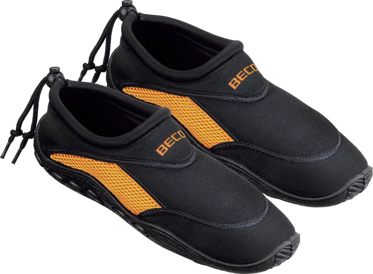 BECO - Waterschoenen - Volwassenen - Zwart/Oranje - 36