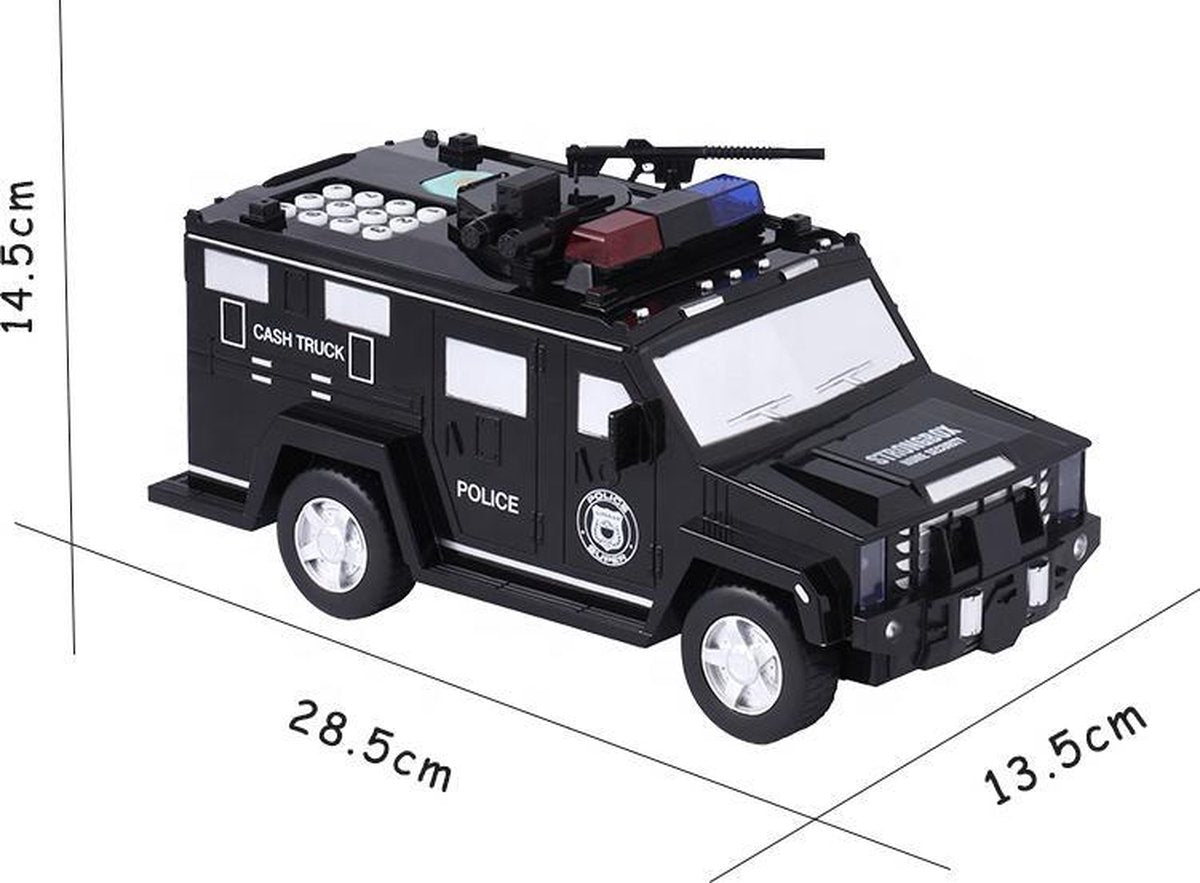 Spaarpot - Kinder spaarpot - Politie spaarpot - Sparen - Automatische spaarpot