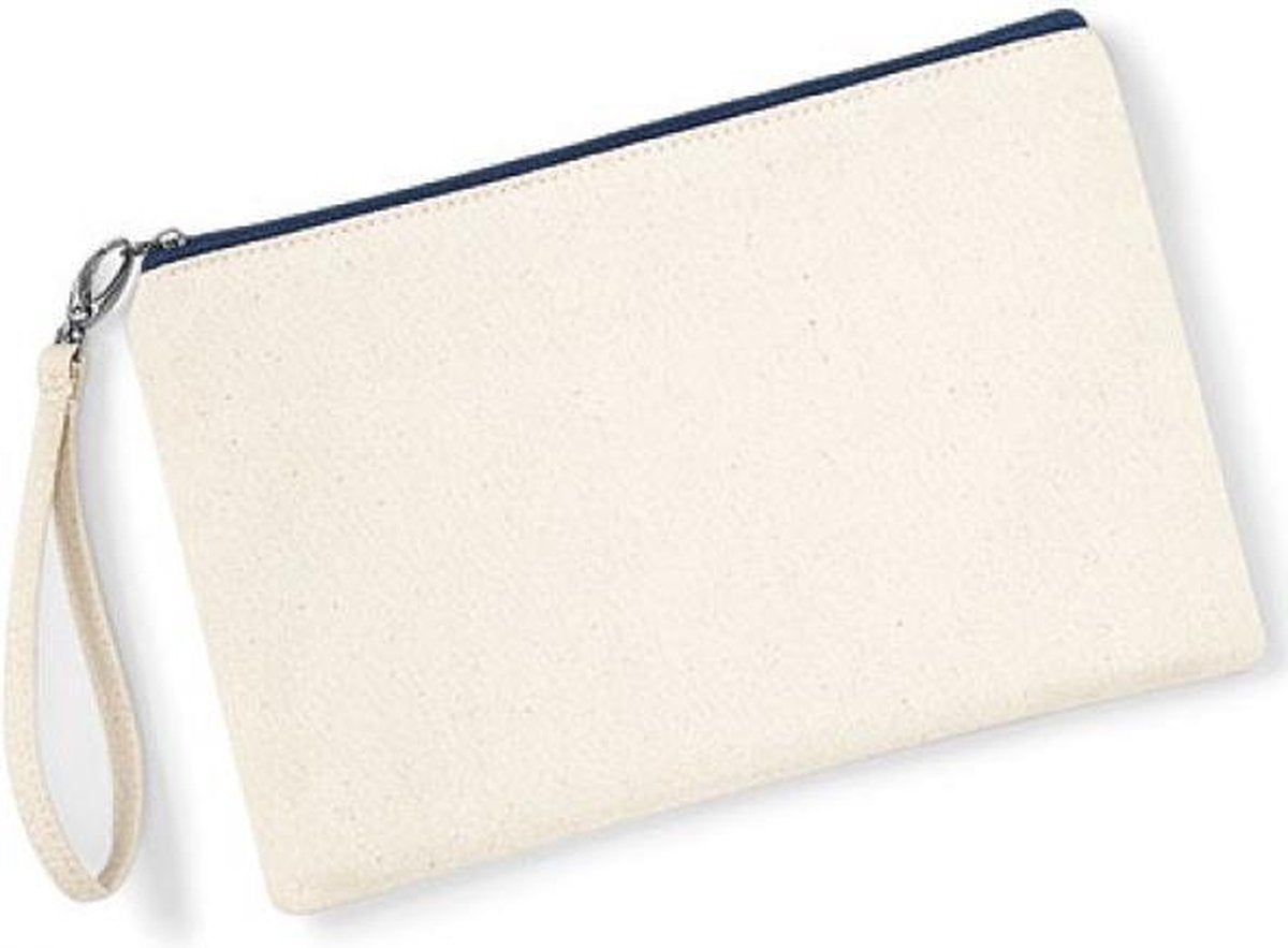 Canvas Wristlet Pouch (Natuurlijk)