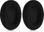 kwmobile 2x fluwelen oorkussens voor Sennheiser HD515 / HD555 / HD595 / HD518 koptelefoons - Kussens voor over-ear-koptelefoon in zwart