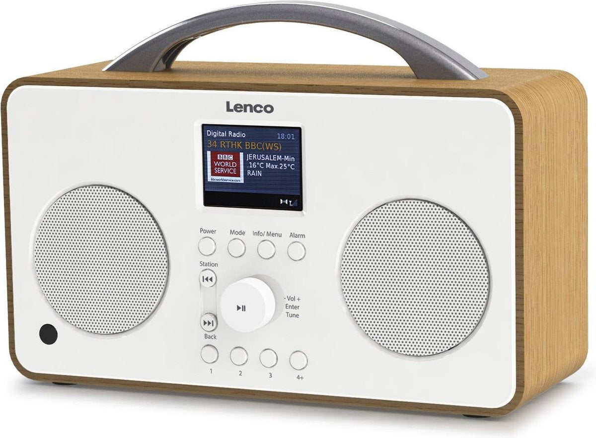 Lenco PIR-645WH - Internet / DAB+ FM Radio met Bluetooth - Wit