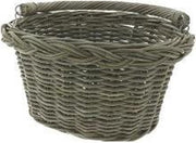 Wicked Fietsmand Stuur Ovaal Grijs