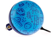 Fietsbel Ding Dong Upside Down 60 mm - mat blauw