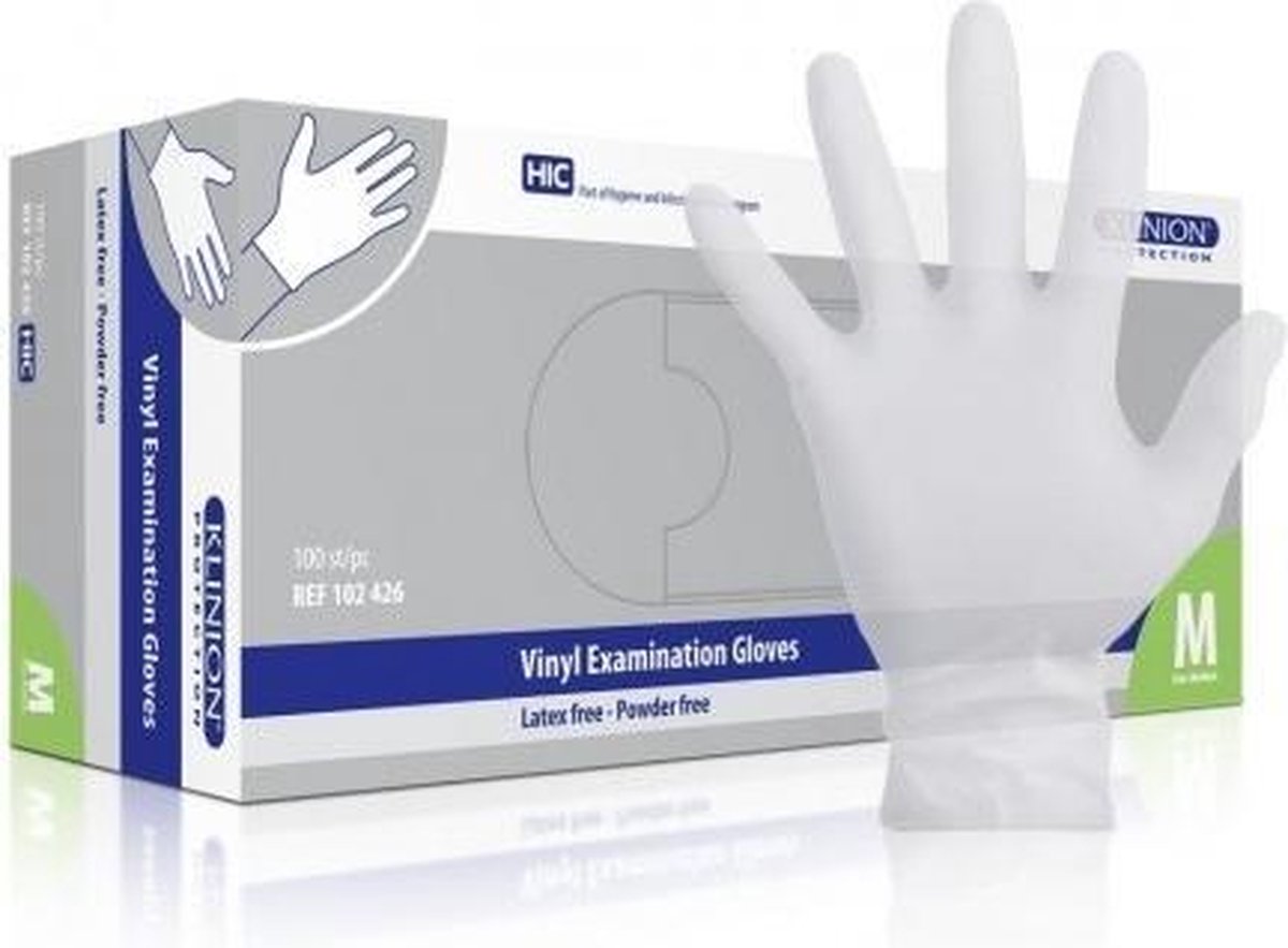 vinyl handschoen poedervrij medium (M)