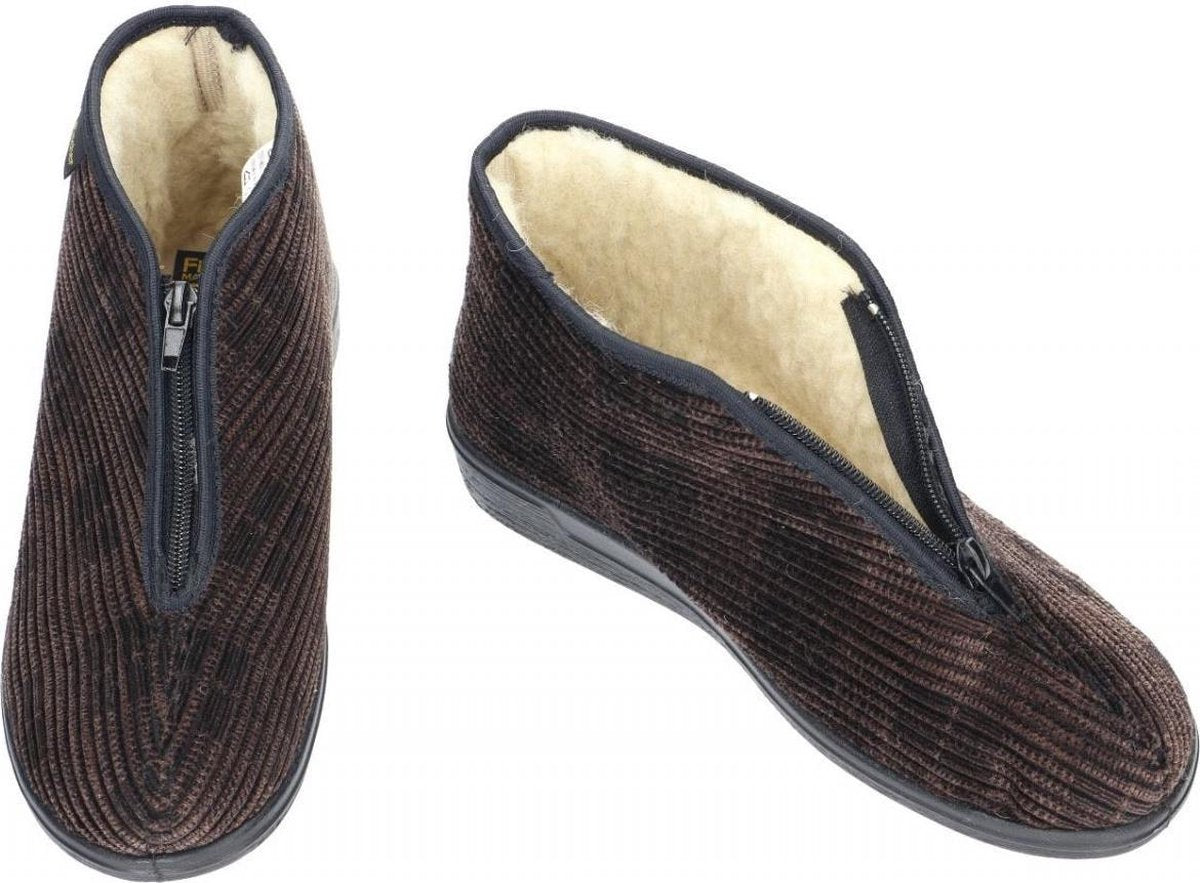 Fischer -Heren -  bruin - pantoffels & slippers - maat 48