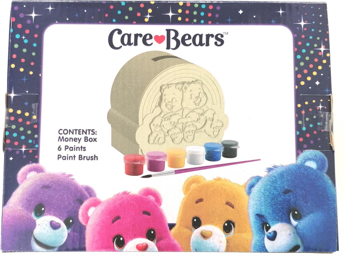 Care Bears Knutselset Spaarpot Junior Hout Naturel 8-delig