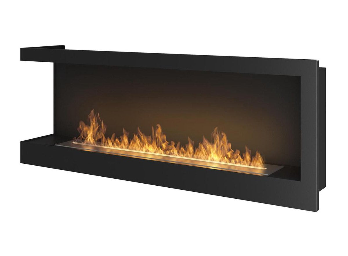 Infire - bio-ethanol  haard  Hoek links - inbouw sfeerhaard  - 120x45cm.