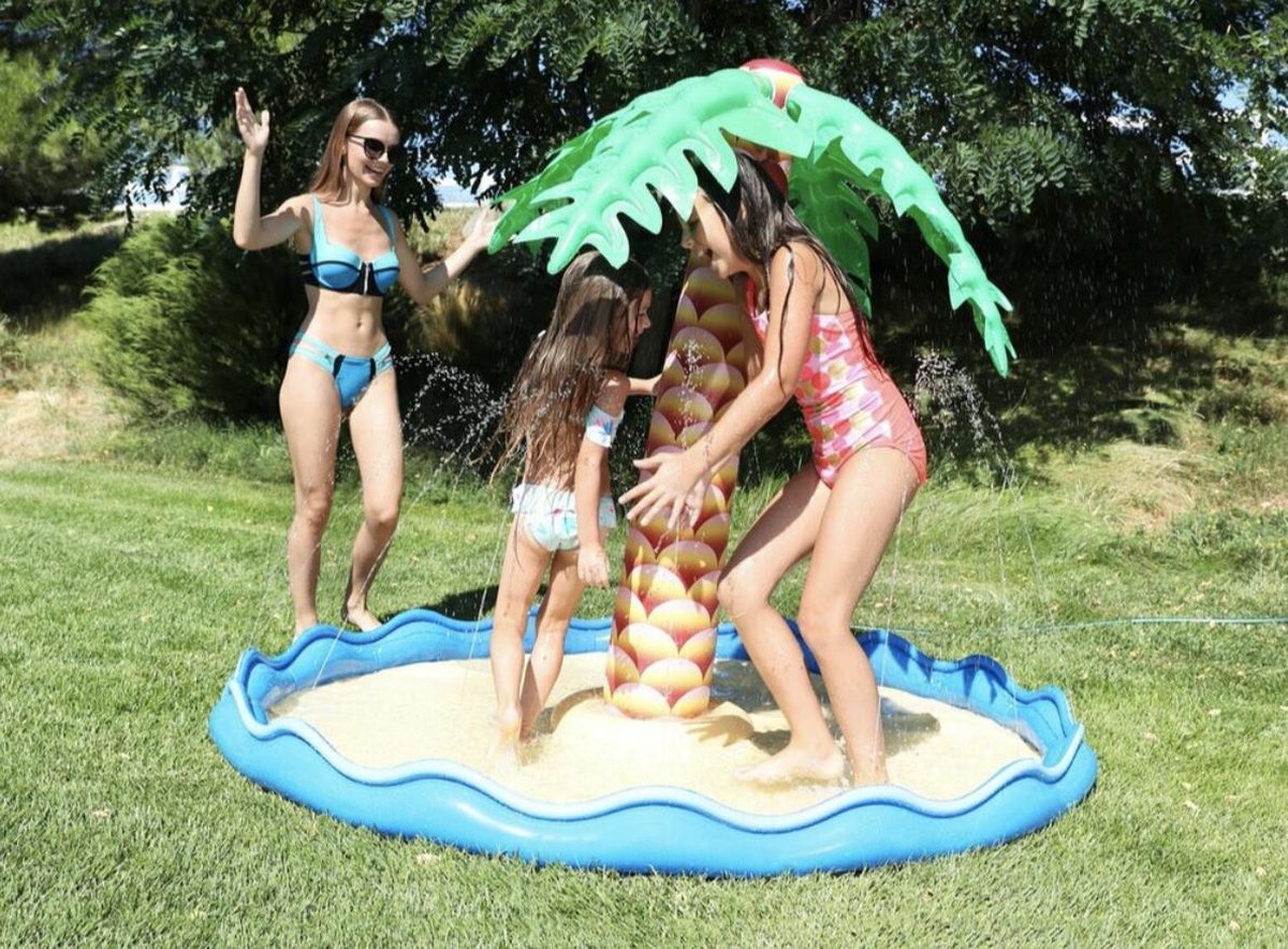 Palmboom met watersproeier D169cm H150cm