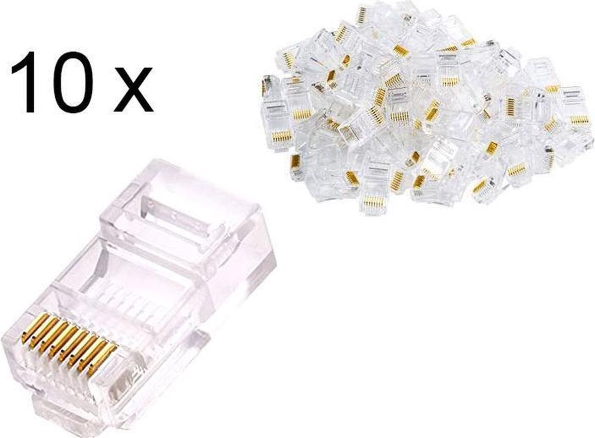 10x Cat5e Netwerk connectoren