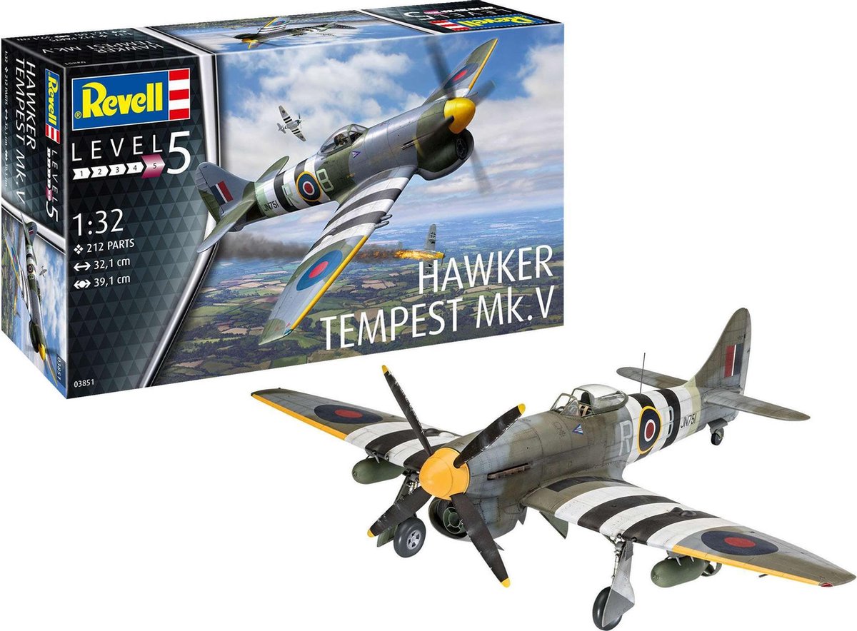 1:32 Revell 03851 Hawker Tempest V Plastic kit