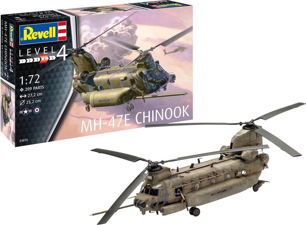 1:72 Revell 03876 MH-47E Chinook Plastic kit