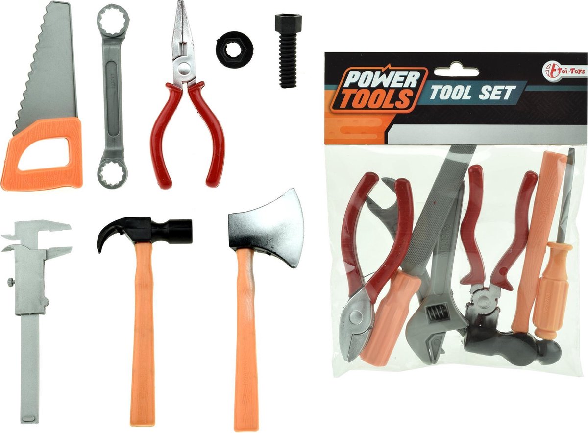 Gereedschapset Toi-Toys: 8-delig