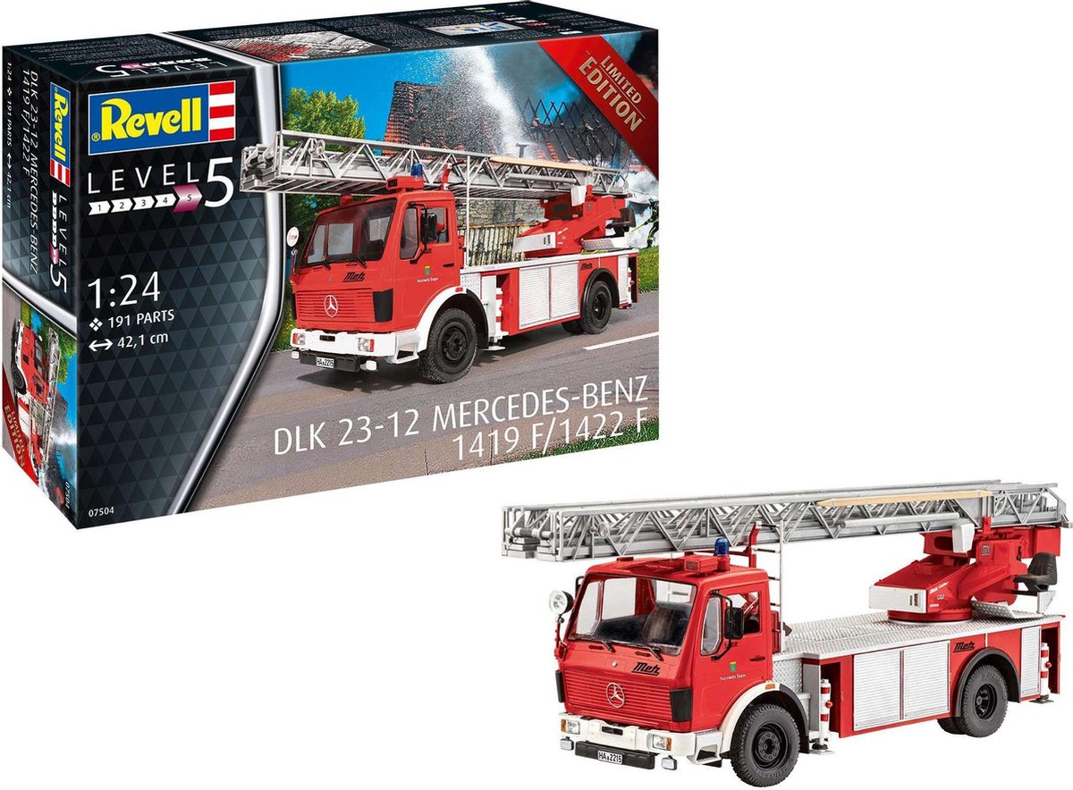 1:24 Revell 07504 DLK 23-12 Mercedes Benz 1419 F/1422 F Truck - Limited Edition! Plastic kit