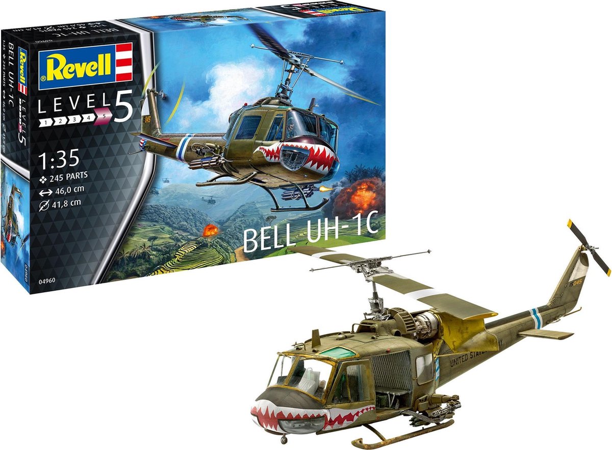 Revell Modelhelikopter Bell Uh-1c 46 Cm 245-delig
