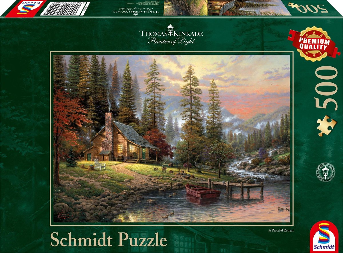 Schmidt Puzzel: Thomas Kinkade - Huis In De Bergen