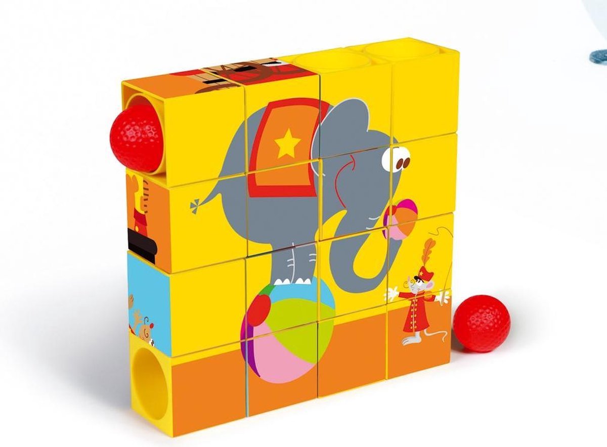 Scratch Preschool - Puzzel & Roller Coaster Circus - 16-delig