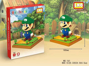 Bouwstenen pop Luigi - Speelgoed - Mario - Kinderen - Volwassenen - 1701 blokjes - Bouwpakket
