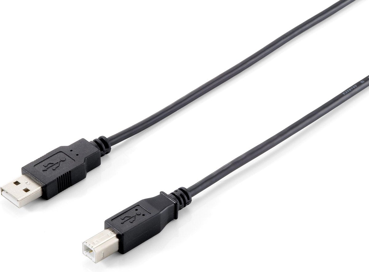 Equip USB 2.0 A Male naar USB 2.0 B Male - 1.8 m