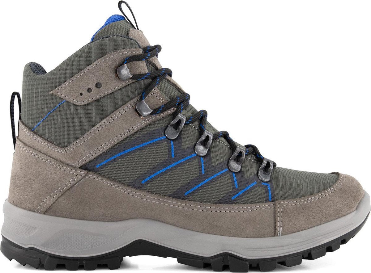Travelin' Svendborg - Hoge Dames wandelschoenen - Waterdicht en ademend - Grijs Leer - Maat 42