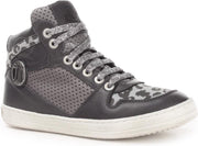 Kickers - Meisjes - Kinderschoenen met Veters - Sneakers - Zwart - Maat 26