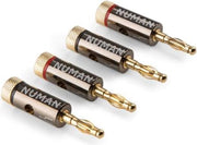 NUMAN Banana Plug Premium Bananenstekker 24k verguld 4 mm²