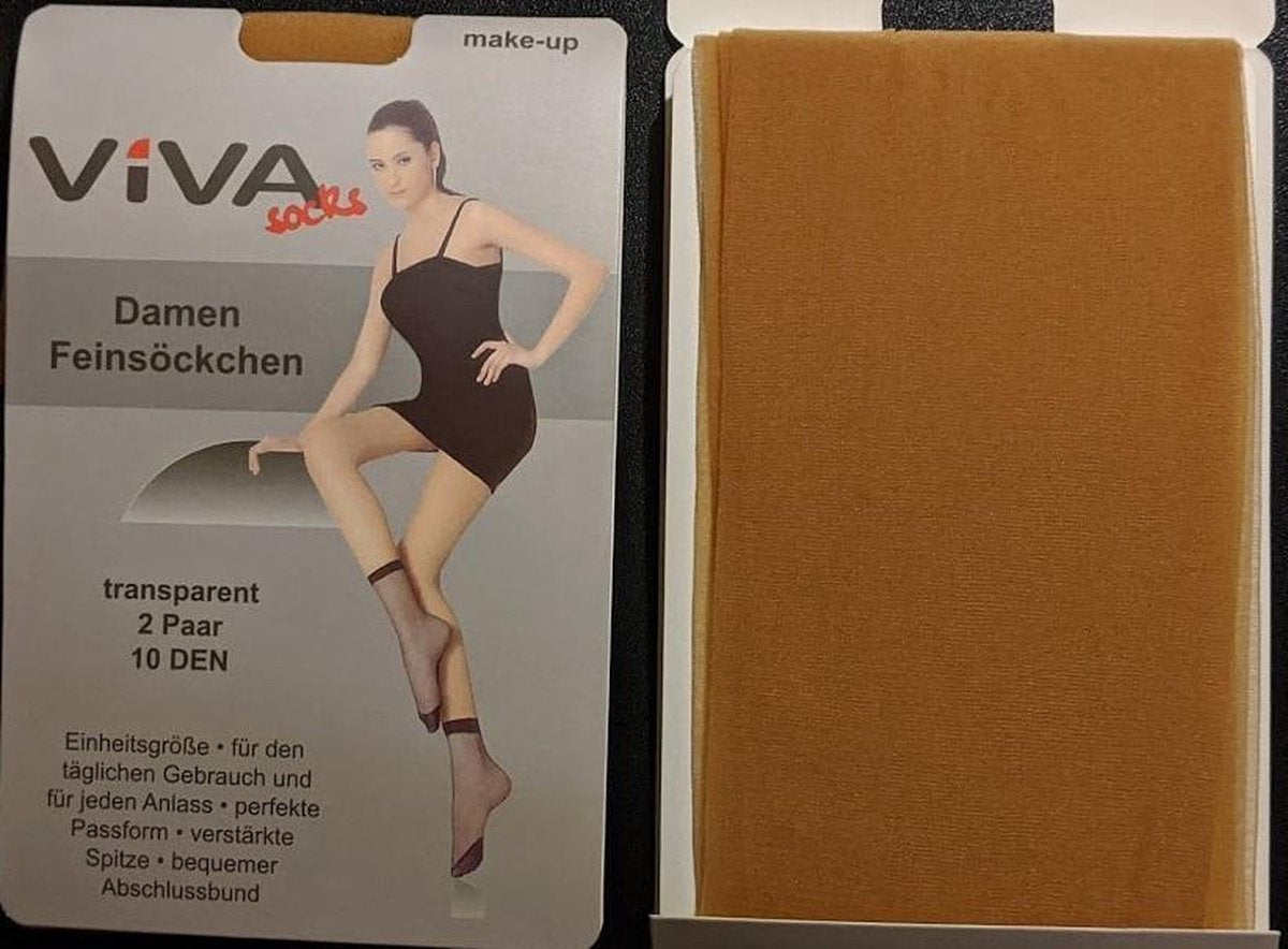 2 paar Enkelkousjes 10 denier - Make-up