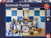 Katten in de keuken