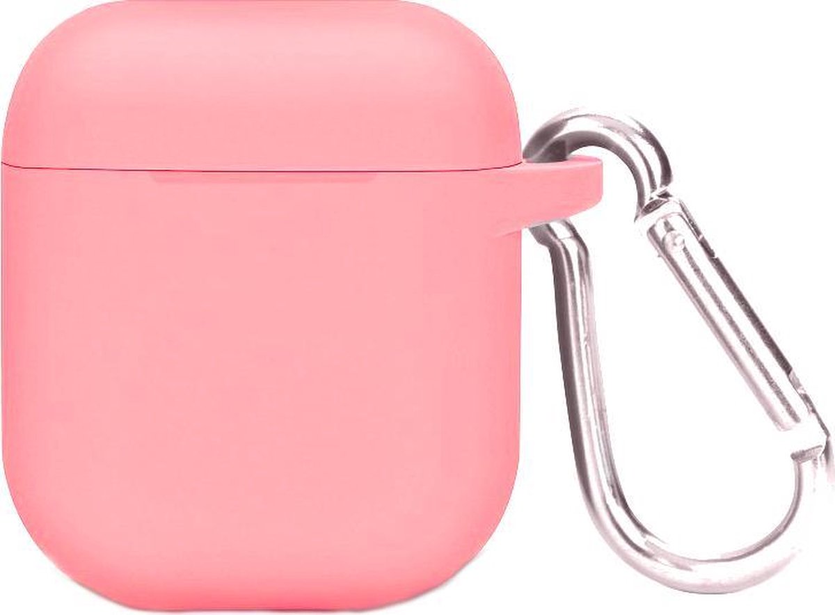 Airpods siliconen bescherm hoesje - Licht Roze