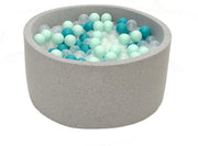Ballenbak Grijs 90x40 met 250 ballen Munt