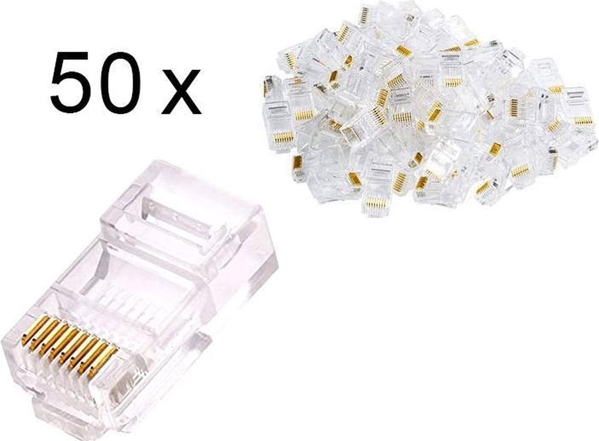 50x Cat5e Netwerk connectoren