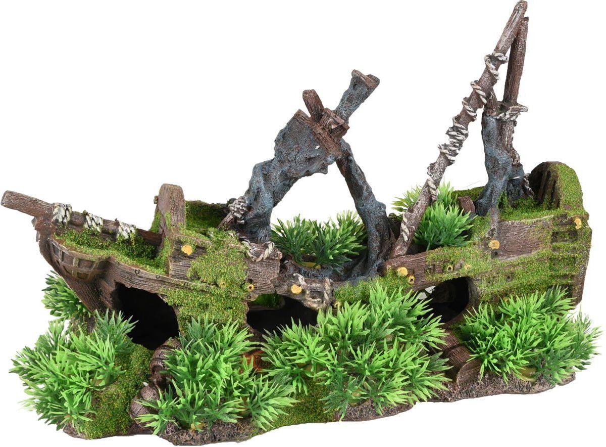 Aquarium decoratie Moza Scheepswrak  - 32 x 14 x 21 cm