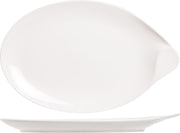 Cosy&Trendy Exquisite Plat Bord - Ovaal - 32.5x20.5 cm - Wit - 6 stuks