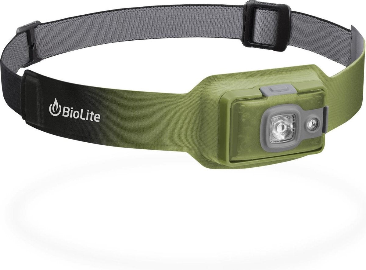 BioLite HeadLamp 200 Lumen Moss Green Oplaadbare LED Hoofdlamp