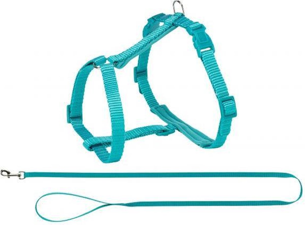TRIXIE | Trixie Premium Kattentuig Met Riem Turquoise