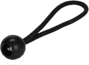 Elastiek met balletje bungee ball zwart 25cm 10st.