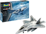 1:72 Revell 03858 Lockheed Martin F-22A Raptor Jet Fighter Plastic kit