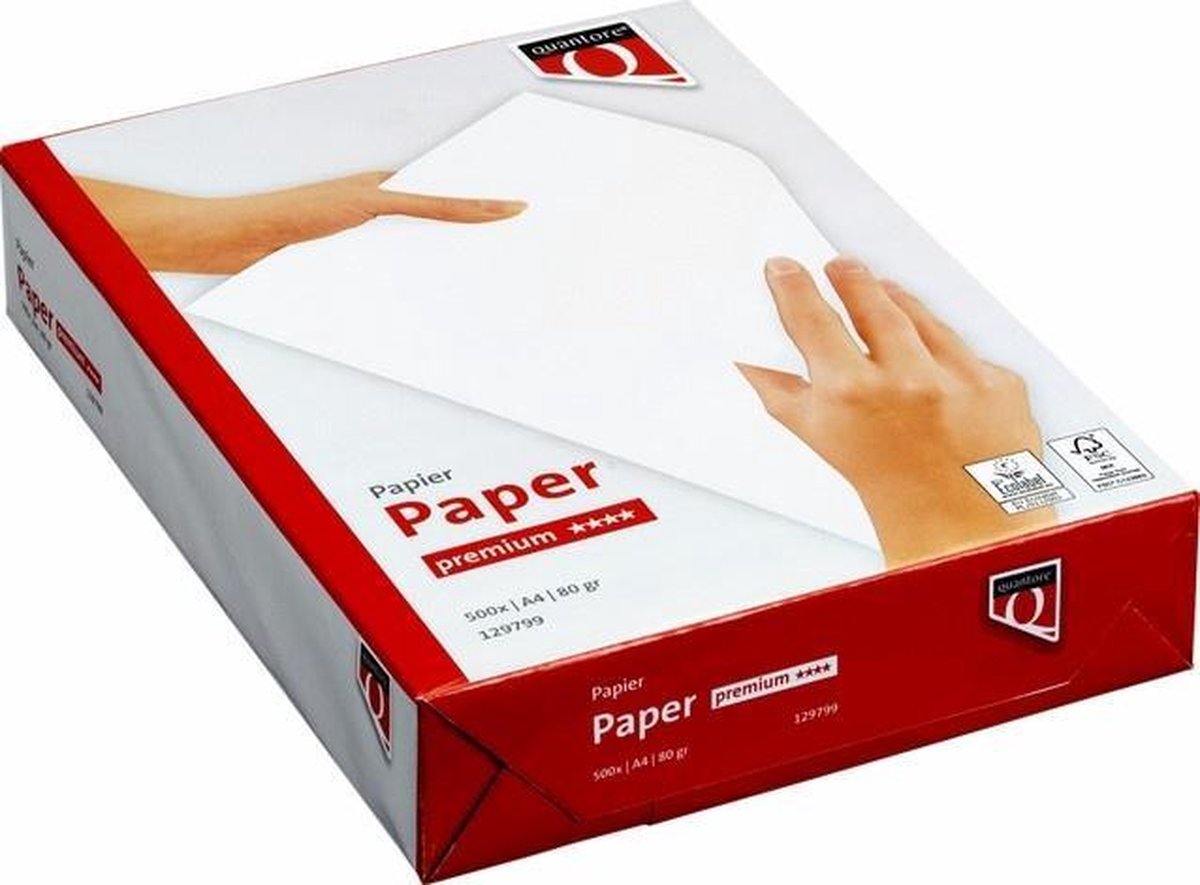 Kopieerpapier Quantore Premium A4 80Gr Wit
