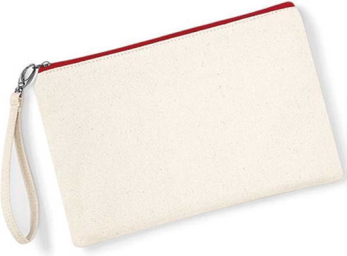 Canvas Wristlet Pouch (Natuurlijk)